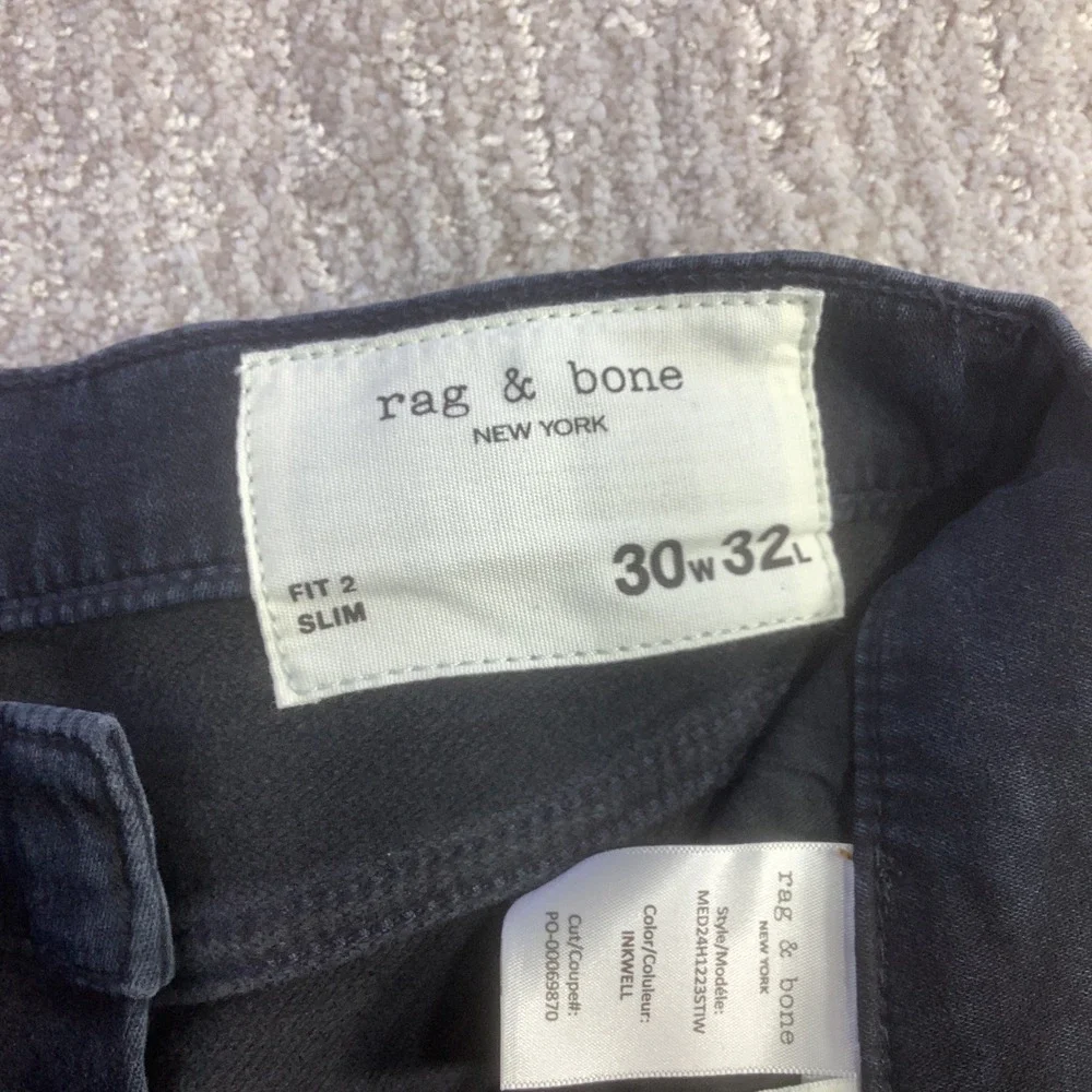 Rag & Bone‎  Mens Slim Fit 2 Stride Inkwell Denim Jeans 30 x 32 NWT